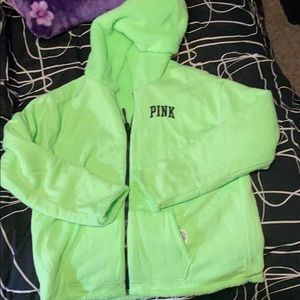 Victoria Secret PINK reversible sharpe hoodie Med